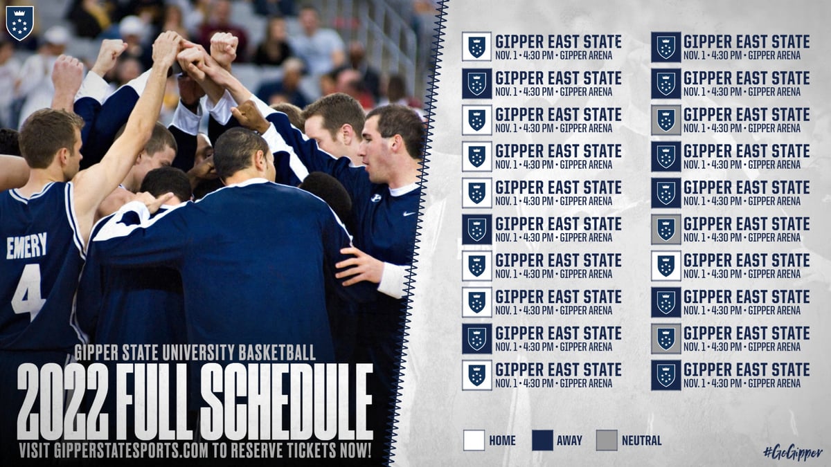 Basketball Schedule Graphic Template